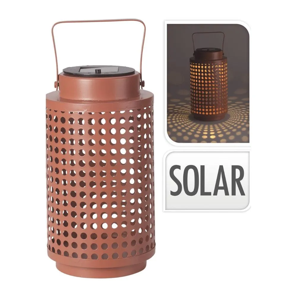 Solar Lantern Metal Mauve