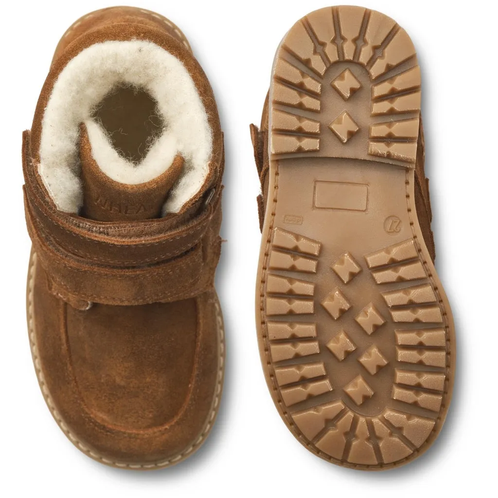 Stewie Tex Velcro Artisan Suede - bark brown