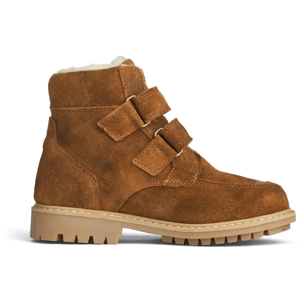 Stewie Tex Velcro Artisan Suede - bark brown