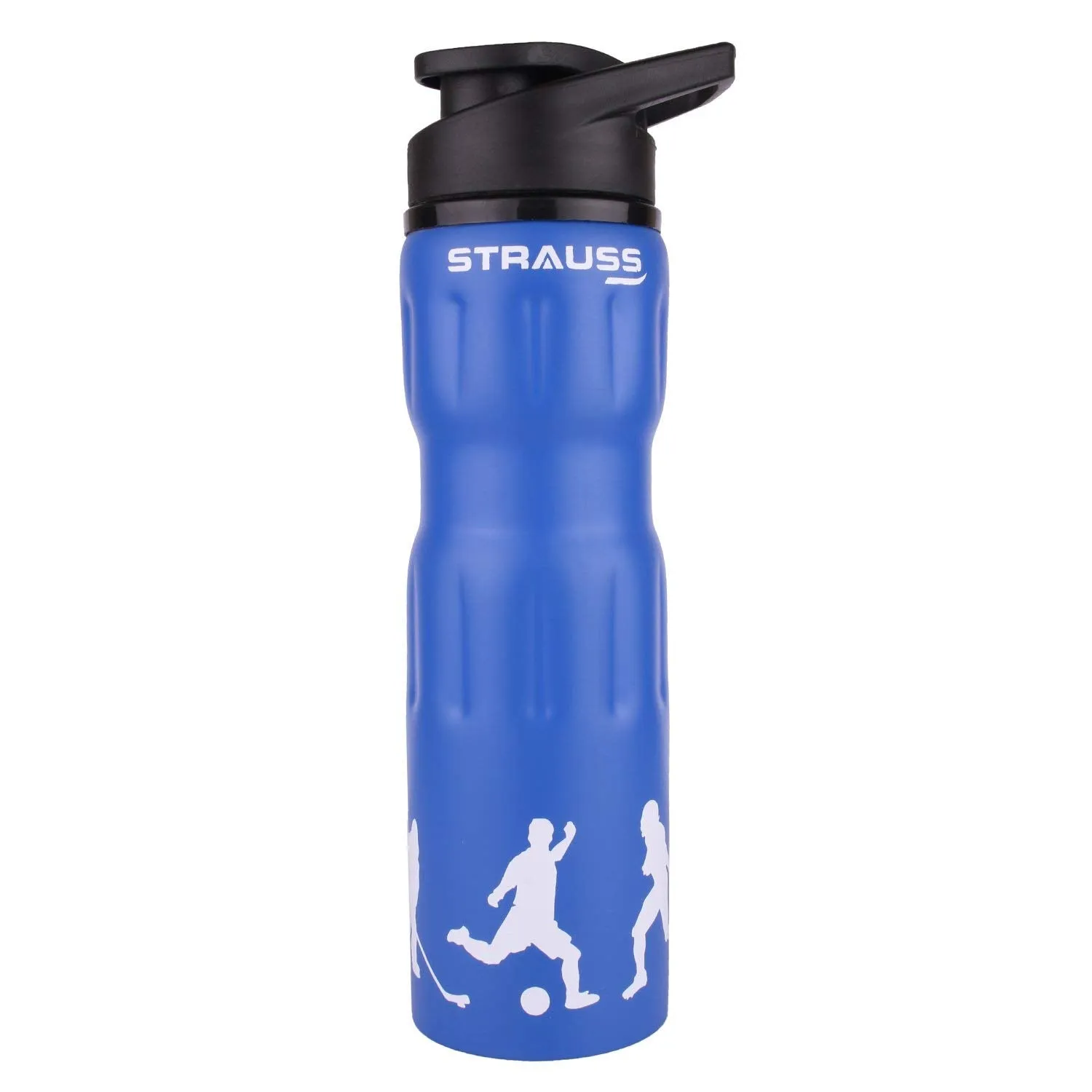 STRAUSS Stainless Steel Water Bottle, 750 ML | 100% Leak Proof | Eco-Friendly and BPA-Free | Water Bottle For Gym, Home, Hiking, Trekking and Travelling | Ideal For Girls, Boys and Kids, (Blue)