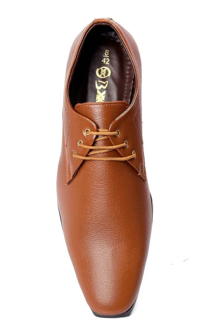 Stylish Tan Height Increasing Formal Shoes