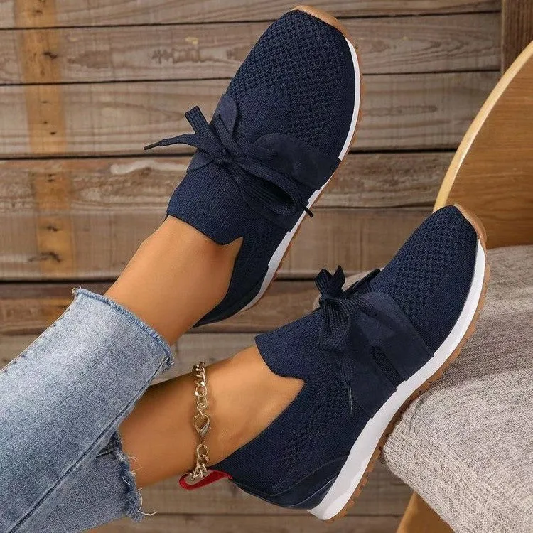 Women’s Fly Woven Casual Sneakers - Breathable & Stylish