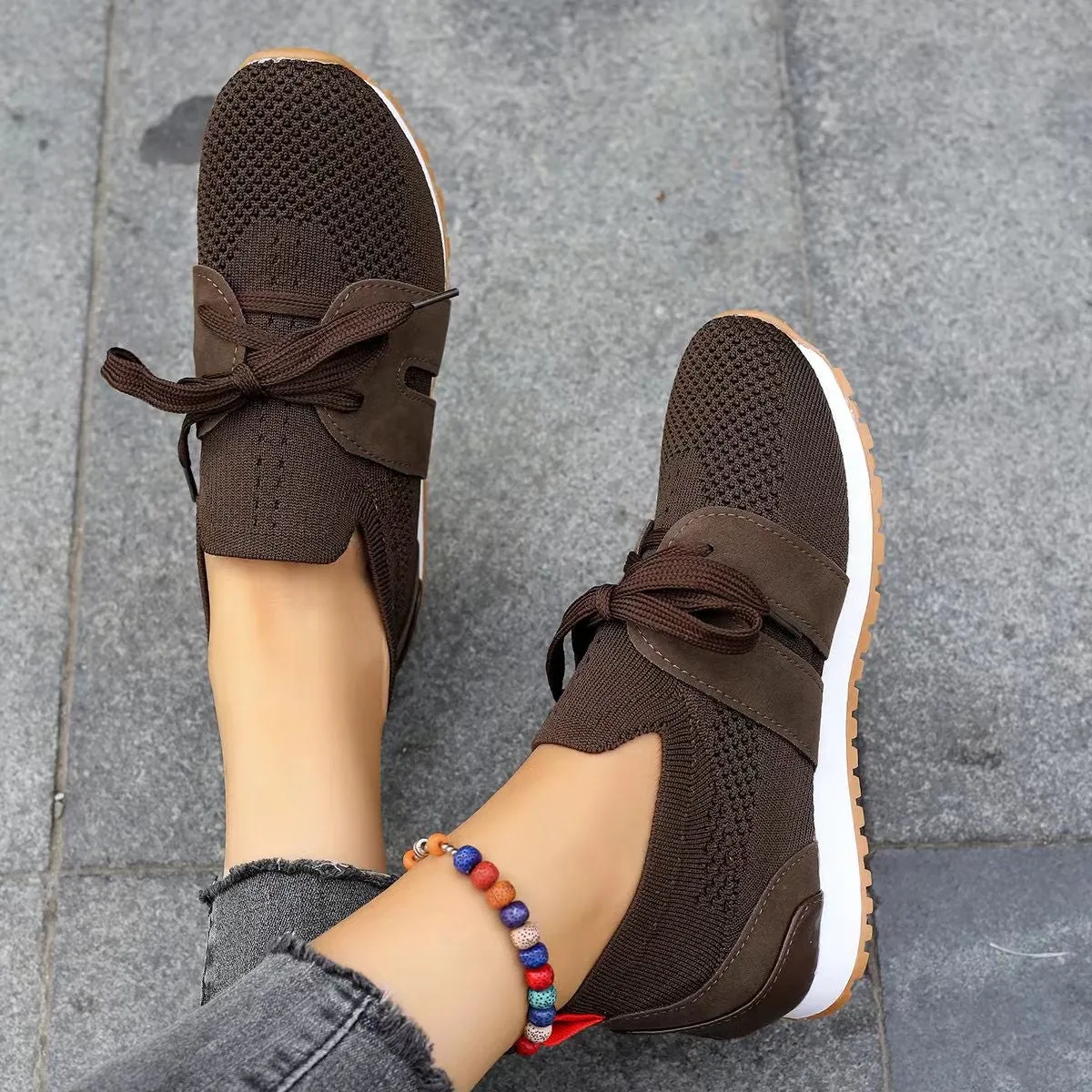 Women’s Fly Woven Casual Sneakers - Breathable & Stylish