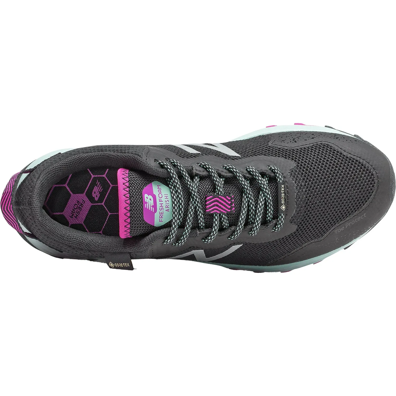 Women's New Balance WTARISGB Fresh Foam Arishi Trail Gore-Tex Black Mesh